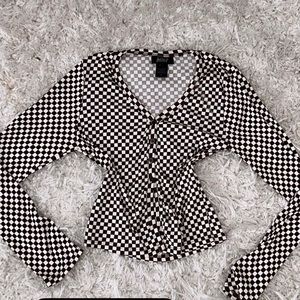 Just polly checkered top